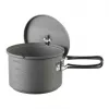 ESBIT set de cocina con hornillo de alcohol, aluminio 1,5 L, Ø15,4 cm, H115 mm, negro