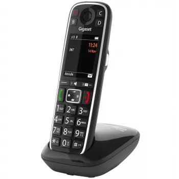 Gigaset E720 Teléfono analógico/DECT con identificador de llamadas negro