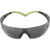 Gafas de seguridad 3M SecureFit 400 — montura negra, lentes tintadas verdes, protección UV, antivaho