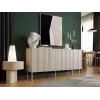 Cómoda cama meble ISLA 1505x400x750 mm, cashmere mate, tablero de partículas