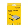 Lector de tarjetas DeLOCK 91751 USB 3.2 Gen 1 Type-C plateado