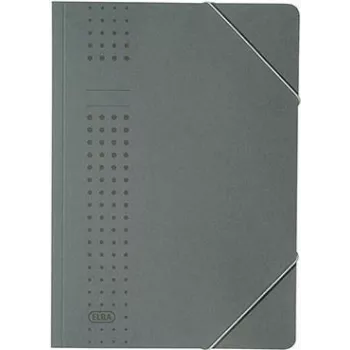 Carpeta de gomas ELBA chic de cartón, A4, antracita (33470 AZ) (33470 AZ)