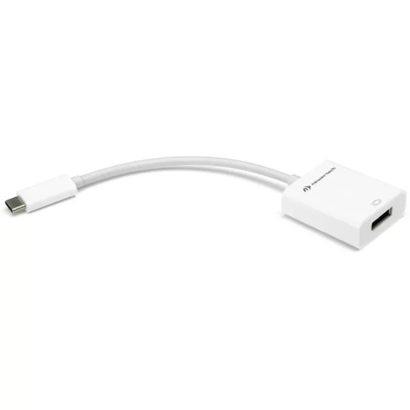 Adaptador USB, conector macho USB-C > conector hembra DisplayPort (Blanco, 11 cm)