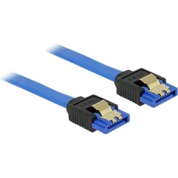 Cable SATA DeLOCK 84980 0,7 m SATA 7-pin negro azul