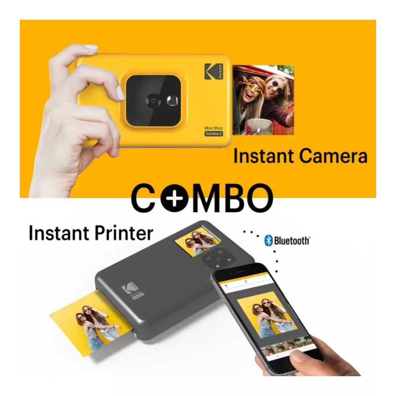 Kodak Mini Shot Combo 2 amarillo 53,4 x 86,5 mm CMOS