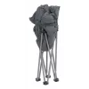 Silla de camping Outwell 470474 — silla plegable de 4 patas, capacidad de carga máxima 150 kg, negro/gris