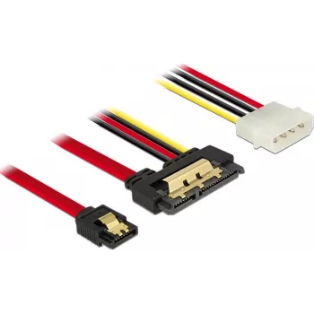 Cable SATA DeLOCK 85230 0,3 m SATA 7 pines + Molex 4 pines