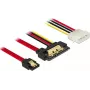 Cable SATA DeLOCK 85230 0,3 m SATA 7 pines + Molex 4 pines