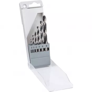 Juegos de brocas helicoidales HSS PointTeQ Bosch, brocas, brocas helicoidales, 8 mm, 117 mm, metal, 7,5 cm