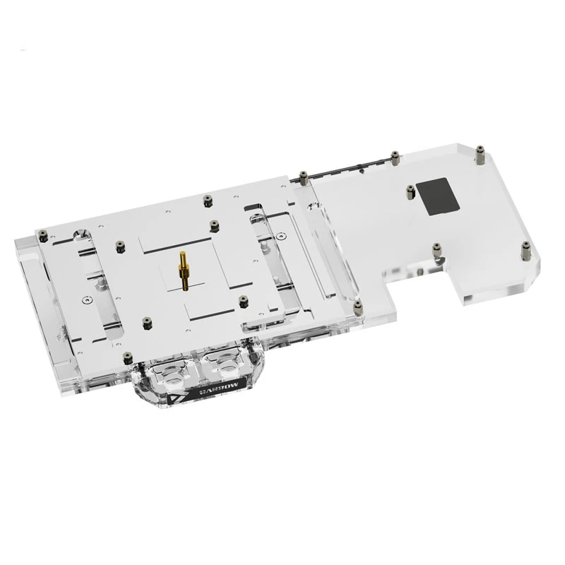 Bloque de agua para GPU Barrow LRC2.0 para ASUS STRIX 3070 — cobertura completa, acrílico
