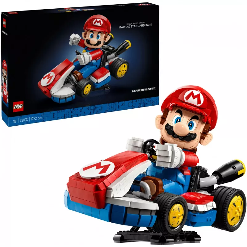 72037 Super Mario Mario Kart: Mario y kart estándar, juguete de construcción