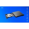 Grabadora externa de CD/DVD delgada SAVIO AK-59 R/RW - USB-C/USB-A, negra