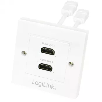 Cable HDMI LogiLink AH0015, Type-A, conector hembra a conector hembra, blanco