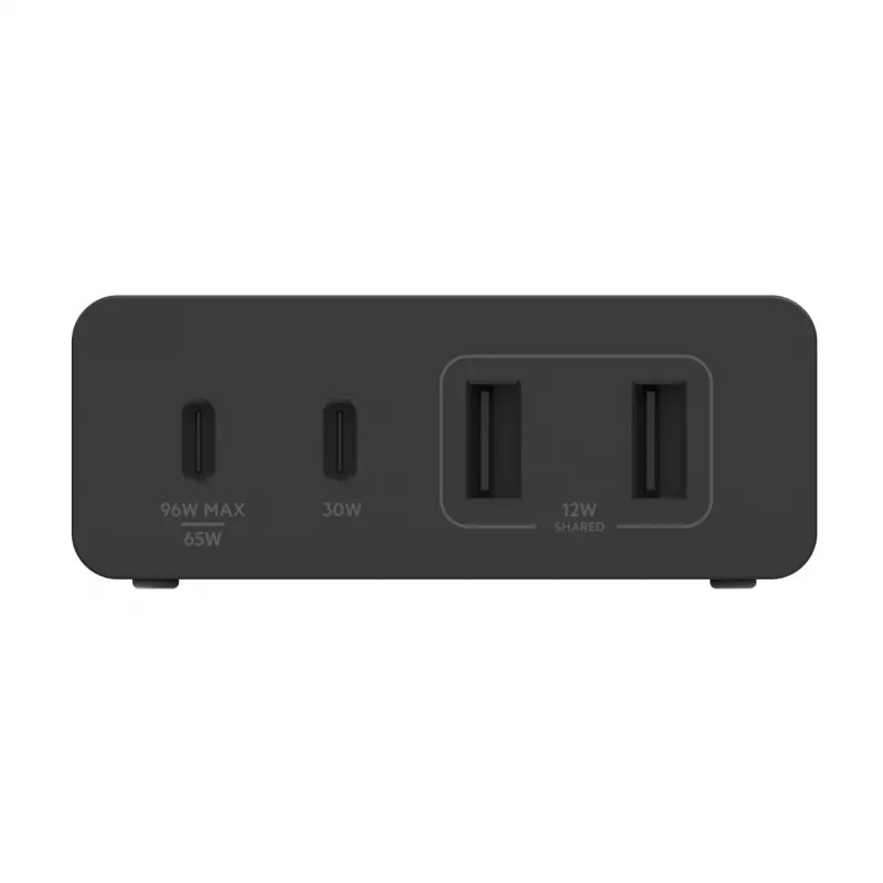 Cargador Belkin WCH010vfBK Interior AC Carga rápida 2 USB Type-C Negro