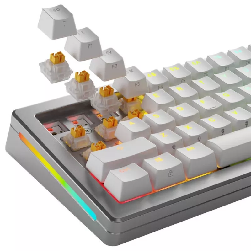 Switches mecánicos para teclado GLORIOUS Panda HE Silent, compatibles con efecto Hall, eje MX, 45g prelubricados, 36 unidades