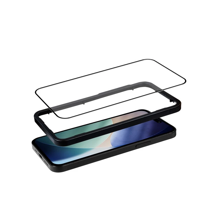 Marco de montaje para protector de pantalla de cristal templado – Crong – para iPhone 17 Pro
