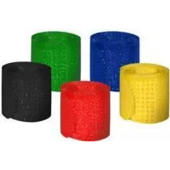 MEDIARANGE MRCS302 - bridas con cierre de velcro - nailon - negro - azul - verde - rojo - amarillo - 21,5 cm - 16 mm - 5 unidad(es)