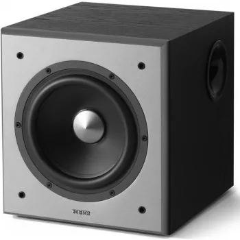 Subwoofer activo Edifier T5, entrada/salida estéreo RCA, negro, 70 W (embalaje ligeramente dañado)