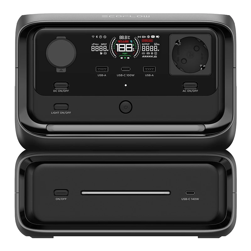 Estación de energía portátil EcoFlow River 3 Max, 572Wh