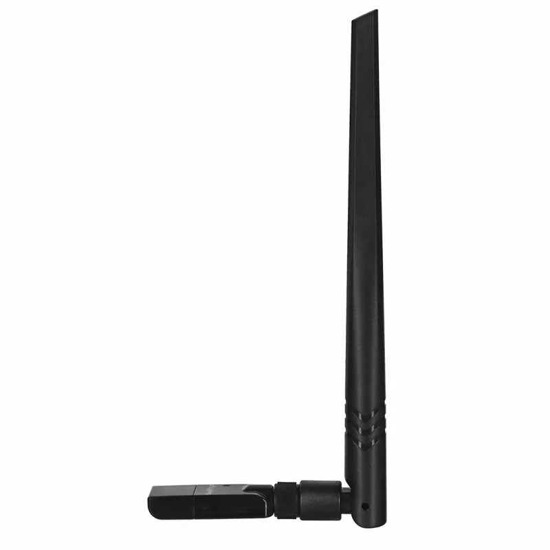 Adaptador USB Wi-Fi LANBERG NC-0300-WIE, USB 2.0, dos antenas externas de 5 dBi, Wi-Fi 300 Mbit/s, Ethernet/Wi-Fi, negro