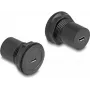 Conector empotrable DeLOCK USB 2.0 Type Micro-B a USB 2.0 Type Micro-B negro