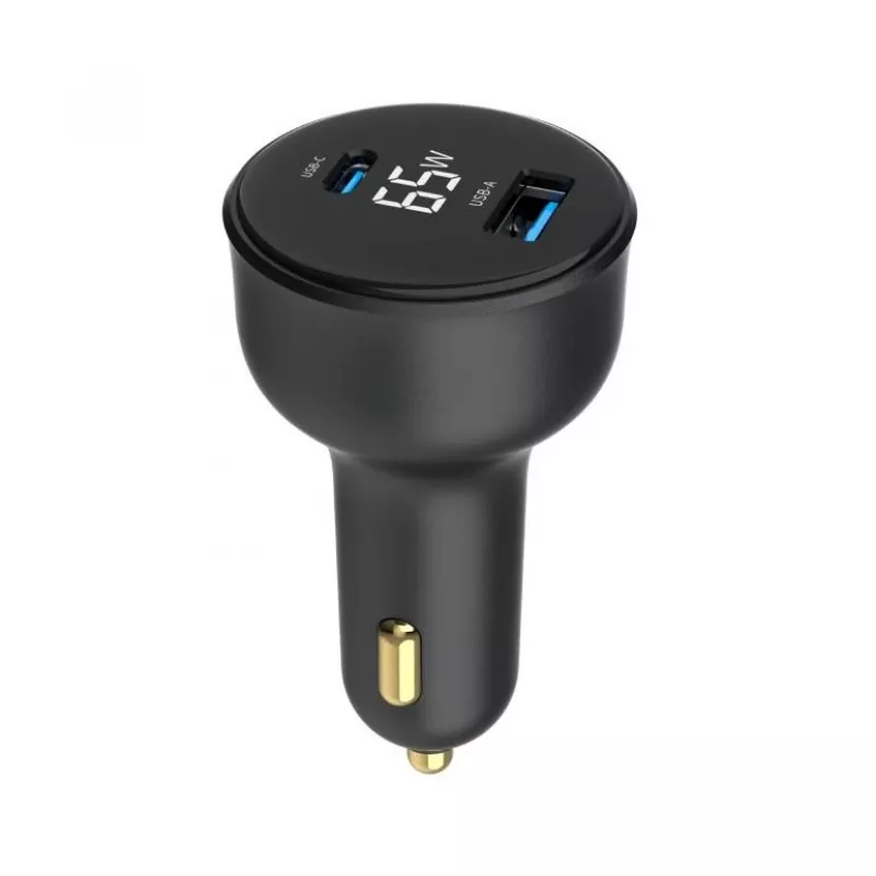 CARGADOR MÓVIL COCHE USB 2PORT/TA-UC-AC2PD30LCD-CAR01 GEMBIRD