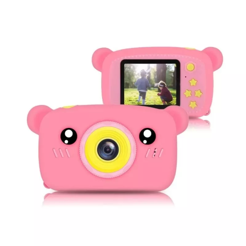Cámara digital infantil Extralink H25 rosa edad recomendada 3 años