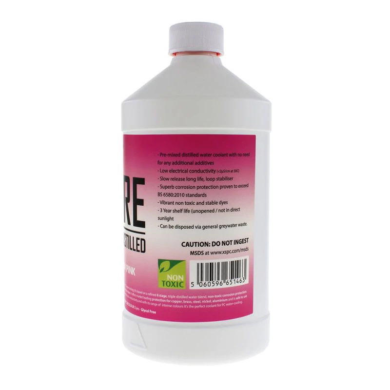 XSPC Pure Refrigerante, 1 litro – rosa, UV