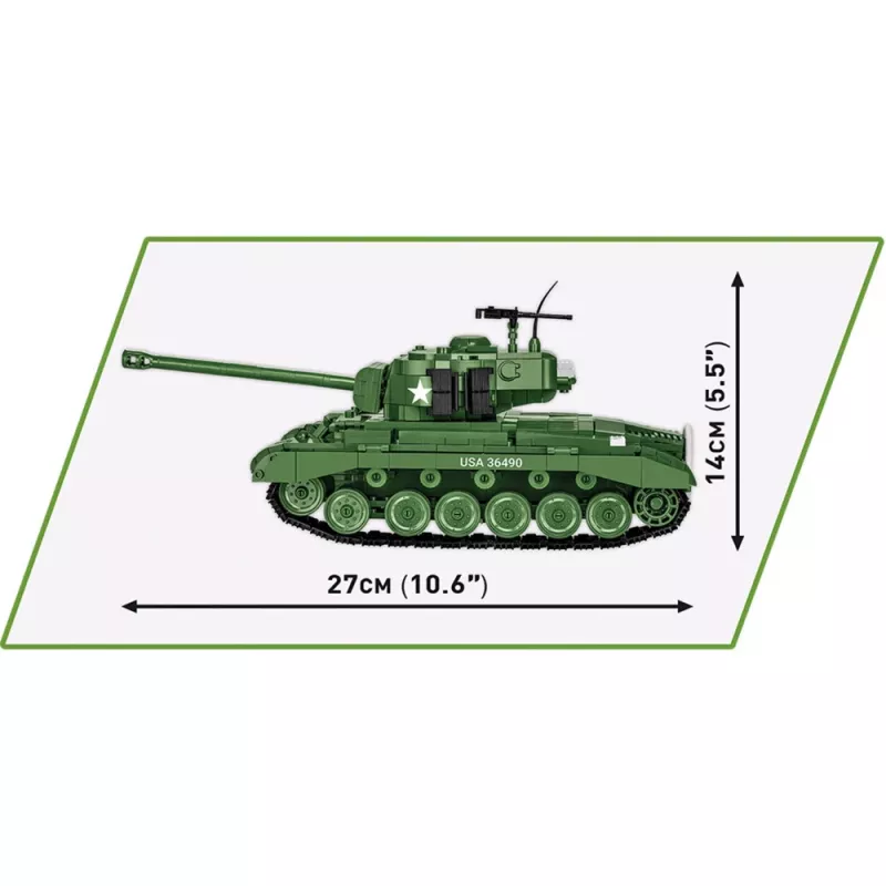 Set de construcción COBI M26 Pershing T26E3 904 piezas plástico para niños a partir de 3 años
