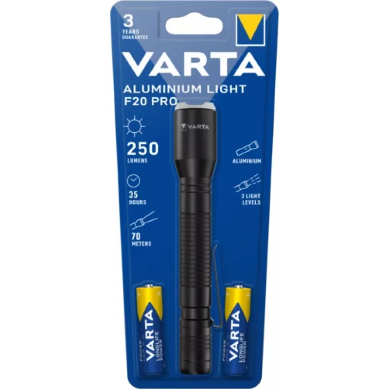 Linterna de mano Varta Aluminium Light F20 Pro LED 250 lm 7 lámparas