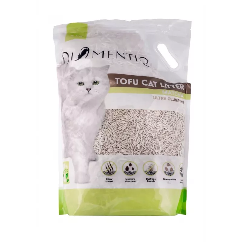 DIAMENTIQ Tofu Matcha Ultra aglomerante - arena vegetal - 4 kg