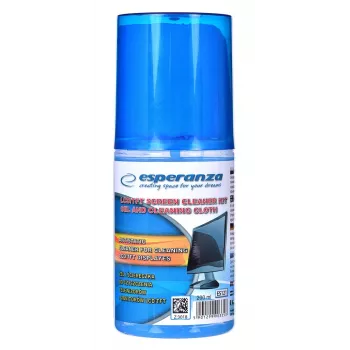 Set de limpieza de pantallas ESPERANZA ES121 para LCD/TFT/Plasma, 200 ml