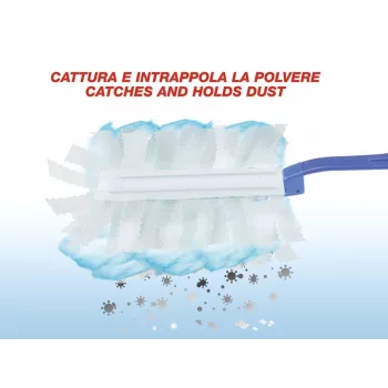 Set de plumero Beper C203PUL004 con 10 recambios — set de plumero de mano, cabezales de microfibra intercambiables