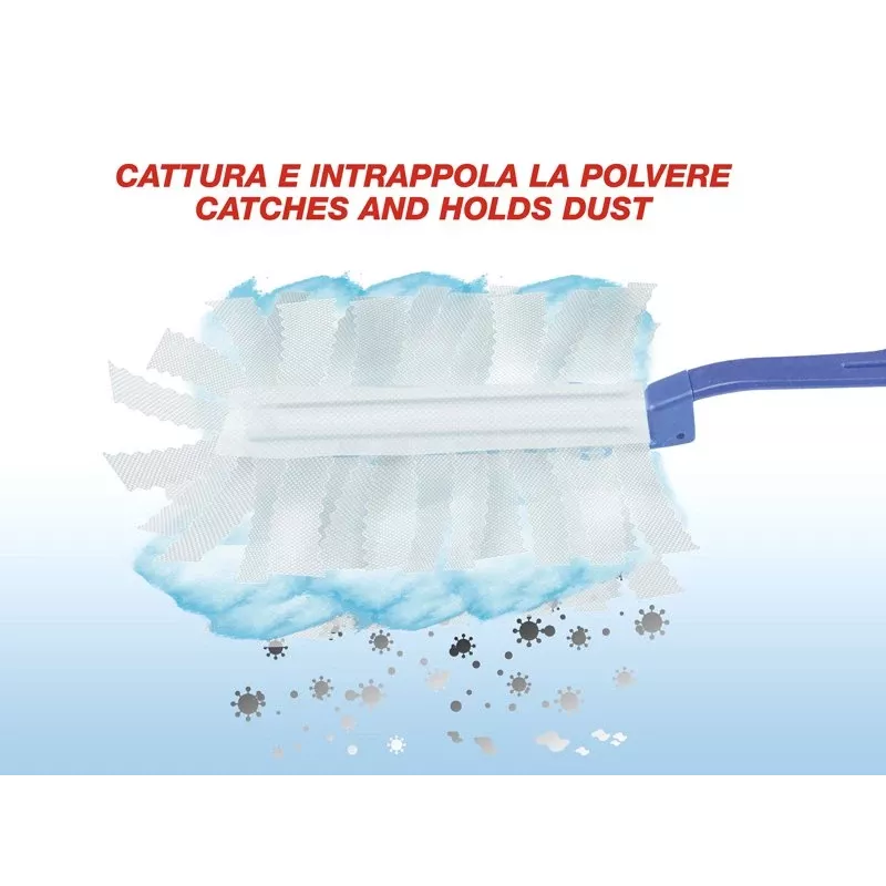 Set de plumero Beper C203PUL004 con 10 recambios — set de plumero de mano, cabezales de microfibra intercambiables