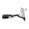 Soporte de teclado Ergotron LX Pro brazo de teclado de pared negro aluminio