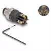 Conector DeLOCK M8 codificación A 3 polos conector macho conexión por tornillo negro