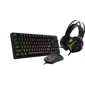 Set gaming Yenkee YGS 03 ECLIPSE 3 en 1 (teclado, ratón, auriculares con micrófono)