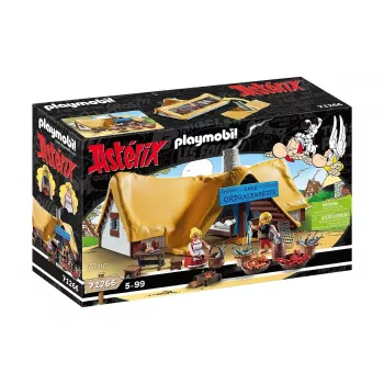 Playmobil 71266 Asterix: Cabaña de Verleihnix Verleihnix y su mujer Bakteria figuras de colección Asterix coleccionistas y fans diversión de juego juegos de rol