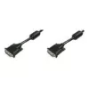 Cable de conexión DVI Assmann. DVI(24+1). 2x ferrita M/M. 10.0m. DVI-D dual link. UL. bl (AK-320101-100-S)