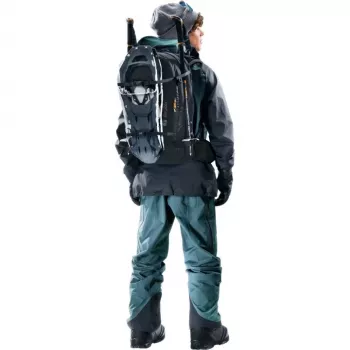 Mochila DEUTER Freerider Pro 34+ — mochila técnica de esquí de travesía freeride, 34 L, negra, portacasco, cinturón lumbar