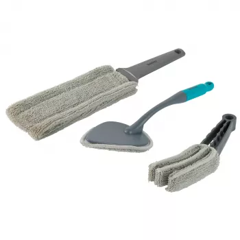 Set de plumero Beldray LA029401FEU7 3 uds., microfibras y herramientas antipolvo sin productos químicos