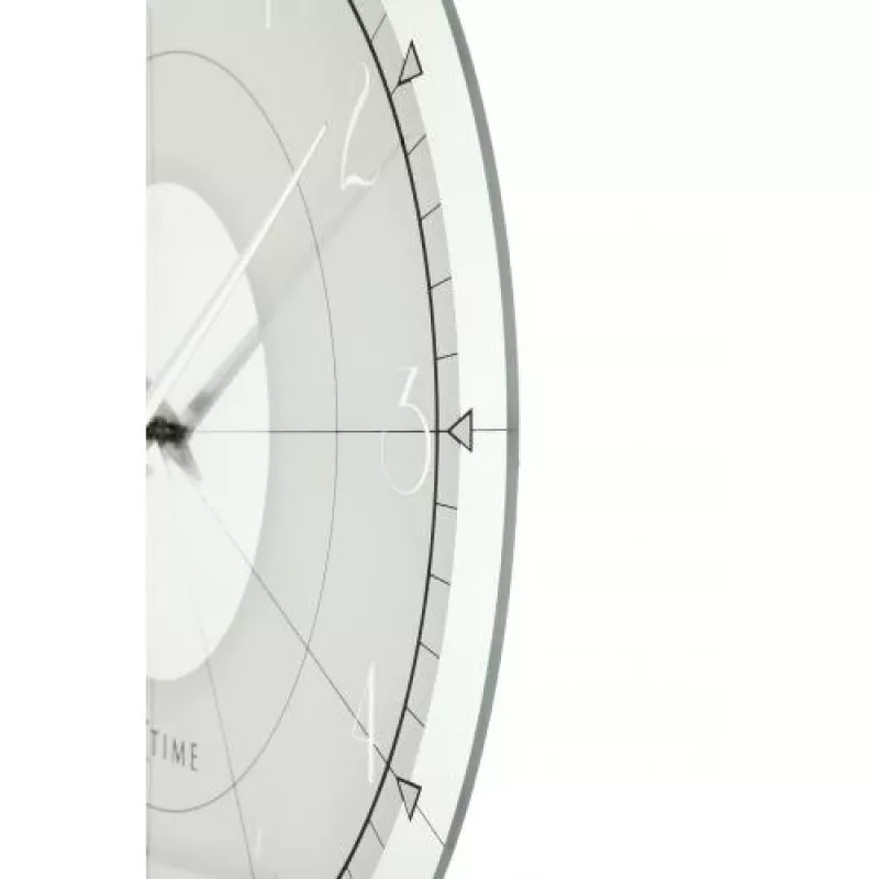 Reloj NeXtime 8125 Fancy Round, Ø43 cm, pared, blanco/plata