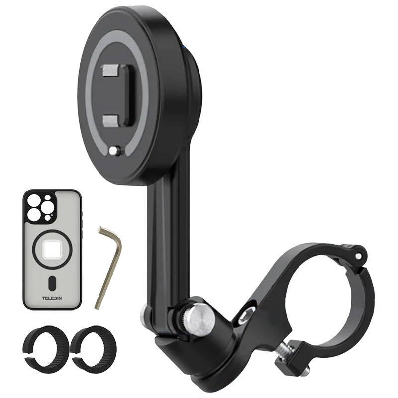 Soporte para volante Telesin P3-MPH-02 para iPhone 15 Pro Max — soporte compacto ajustable para coche