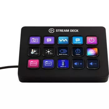 Elgato Stream Deck MK.2 – Panel de control USB personalizable de 15 teclas con teclas clásicas, negro