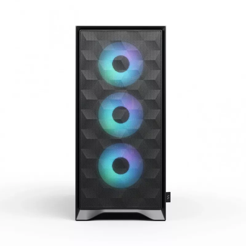 Caja para PC Fractal Design Pop 2 Air negro TG RGB Midi Tower – ATX/Micro-ATX/Mini-ITX, 3x120mm frontales, 1x120mm trasero, bahías de 2,5 inch y 3,5 inch