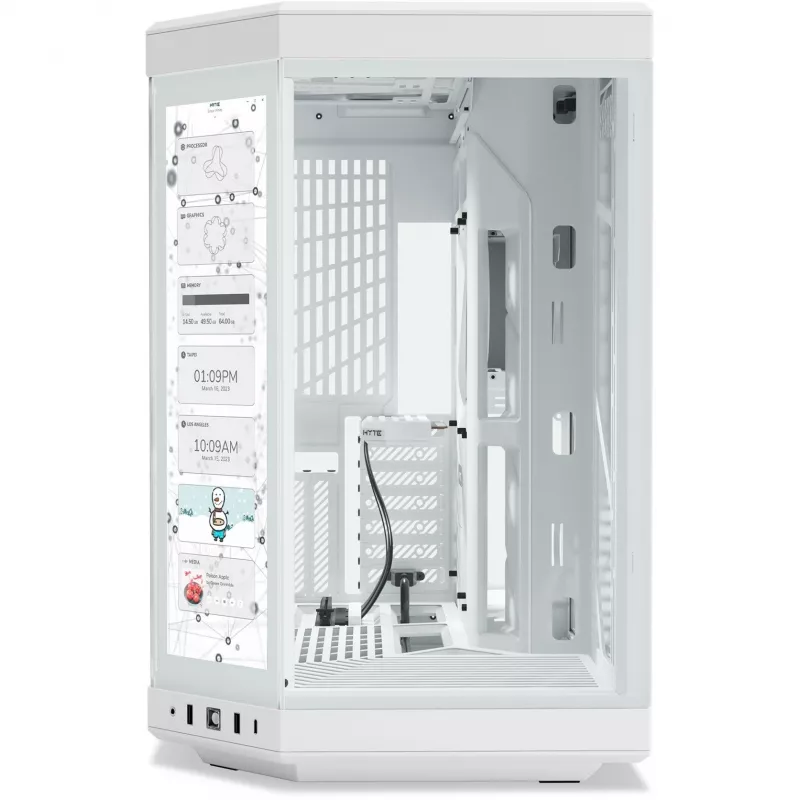 Y70 Touch Infinite, caja de torre blanca, cristal templado x 2