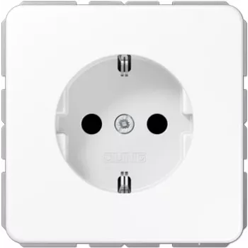 Caja empotrable JUNG CD 1520 WW, Caja de conexión empotrable para tomas de corriente Type F, blanca
