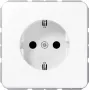 Caja empotrable JUNG CD 1520 WW, Caja de conexión empotrable para tomas de corriente tipo F, blanca