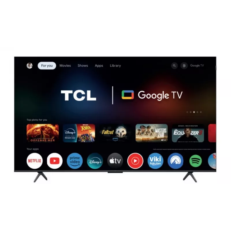 Televisor TCL 75P81K 75 pulgadas QLED pantalla 4K, clase de eficiencia energética F