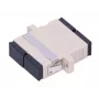 Adaptador de fibra óptica Extralink SC/UPC multimodo dúplex, hembra–hembra, gris